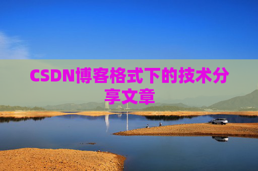 CSDN博客格式下的技术分享文章